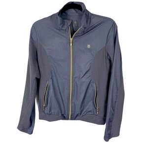 K-Swiss gray medium jacket gold accent (k1)